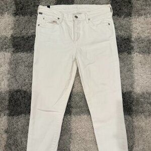 Citizens of Humanity White Jeans Size 28 Premium Denim Mid Rise Straight/Slim